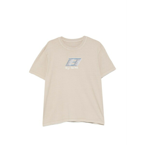 ブルー スカイ イン メンズ Tシャツ トップス Graphic-print t-shirt Neutrals|asty