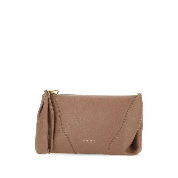 ジャンニ・キアリーニ レディース クラッチバッグ バッグ Large suria grained leather clutch bags Brown｜asty