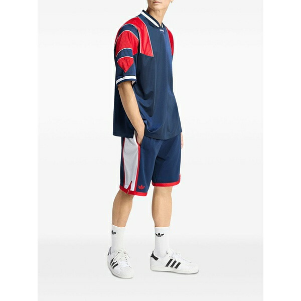 アディダス メンズ Tシャツ トップス Mesh-panelled t-shirt Blue｜asty