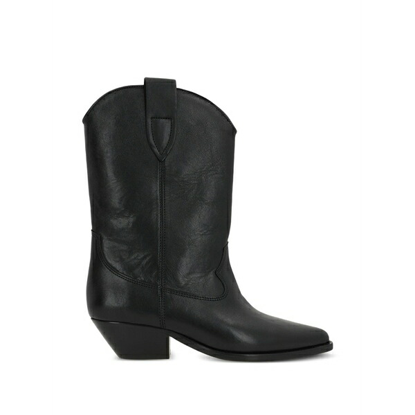 イザベル マラン レディース ブーツ シューズ Pointed-toe leather ankle boots Black|asty