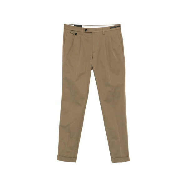 マイケル コール メンズ カジュアルパンツ ボトムス Pleated cuffed trousers Green|asty