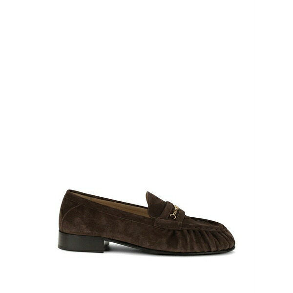 ヴァレンティノ ガラヴァーニ レディース スリッポン・ローファー シューズ Vlogo signature chain-detail loafers Brown|asty