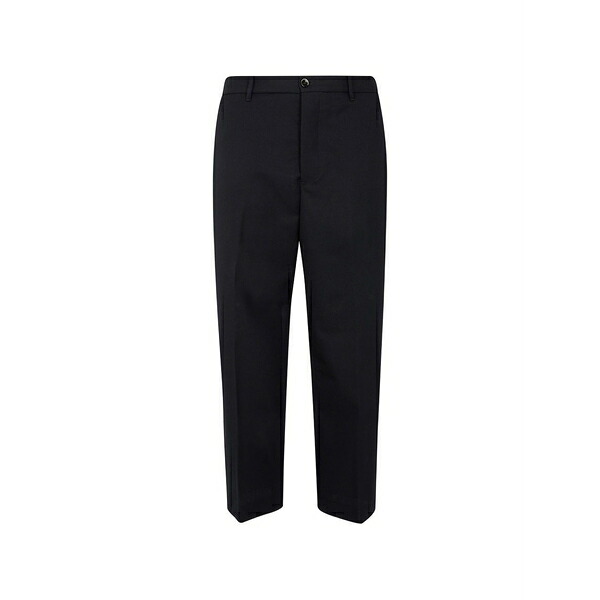 ナイン イン ザ モーニング メンズ カジュアルパンツ ボトムス Wool tailored trousers Black|asty