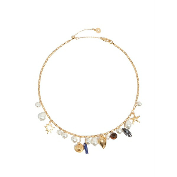ビンバ イ ローラ レディース ネックレス・チョーカー・ペンダントトップ アクセサリー Faux-pearl charm necklace Gold｜asty