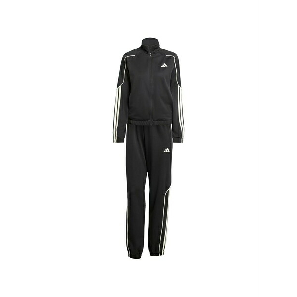 アディダス レディース ニット&セーター アウター Stadium 3-stripes tracksuit Black｜asty