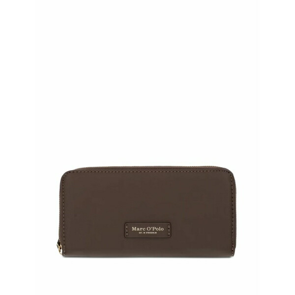 マルコポーロ レディース 財布 アクセサリー Logo-plaque zip-around wallet Brown|asty