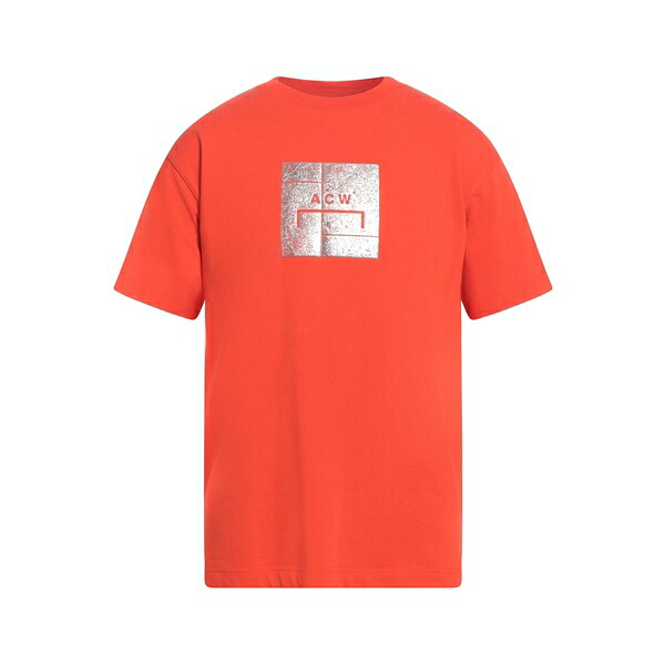 【貨物輸送無料】 ファインライン メンズ ティーシャツ トップス T-shirts Orange