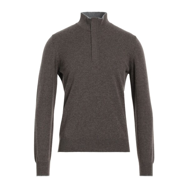 【貨物輸送無料】 グランサッソ メンズ 編み物\u0026スウェーター アウター Turtlenecks Brown