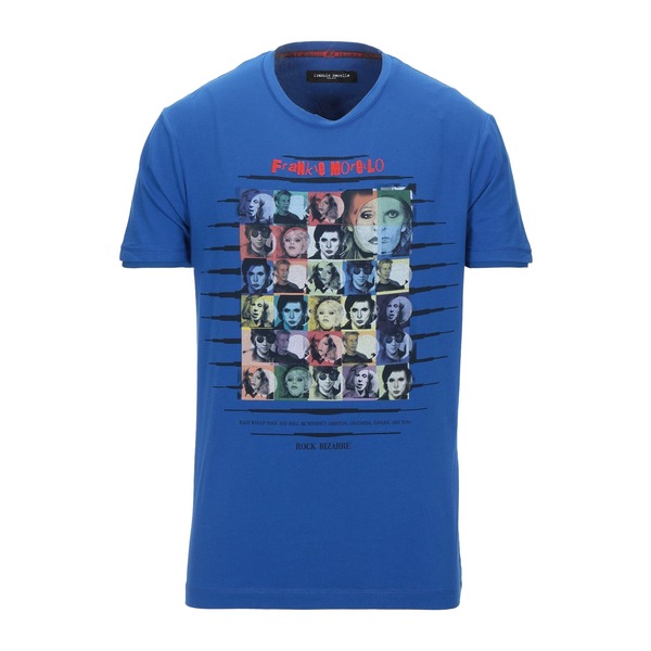【送料無料】 フランキーモレロ メンズ Tシャツ トップス T-shirts Blue｜asty