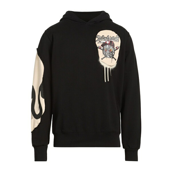 【貨物輸送無料】 ディスクレイマー メンズ パーカー・スウェットシャツ アウター Sweatshirts Black
