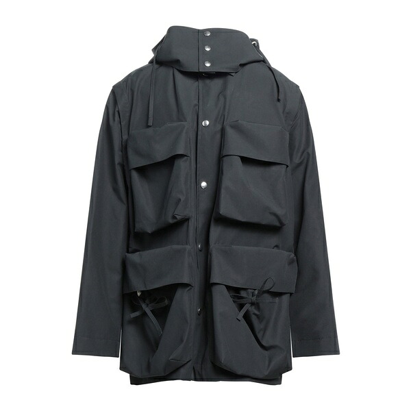 【貨物輸送無料】 オーエーエムシー メンズ 上衣＆上衣 アウター Overcoats \u0026 Trench Coats Black