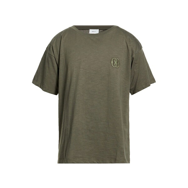 【送料無料】 バリー メンズ Tシャツ トップス T-shirts Green｜asty