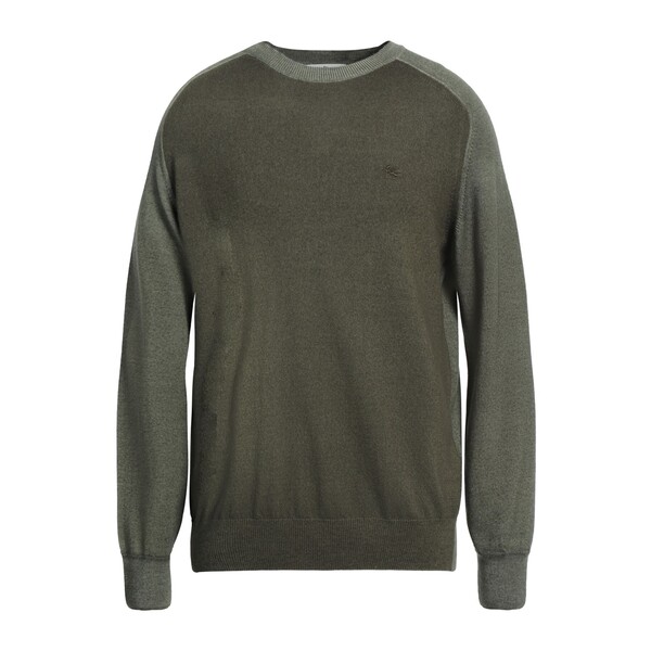 【貨物輸送無料】 エトロ メンズ 編み物\u0026プルオーバー アウター Sweaters Green