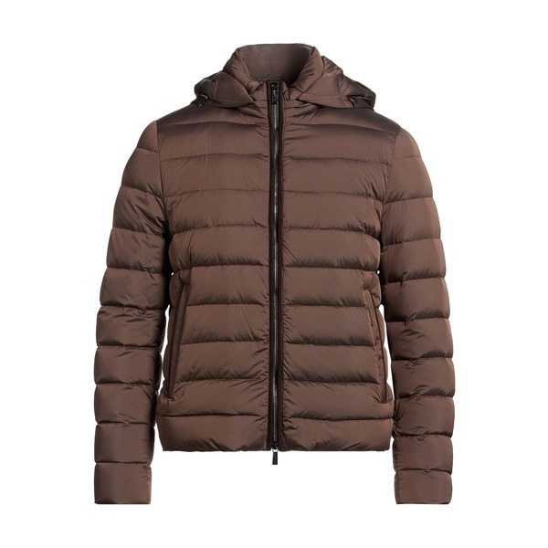 【貨物輸送無料】 ムーレー メンズ 上衣＆上衣 アウター Puffers Brown