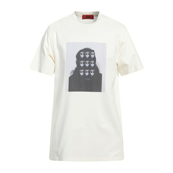 【貨物輸送無料】 フォートゥーフォー メンズ プルオーバー トップス T-shirts White