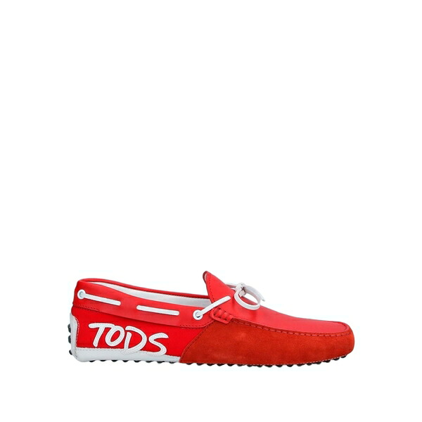 【送料無料】 トッズ メンズ スリッポン・ローファー シューズ Loafers Red｜asty