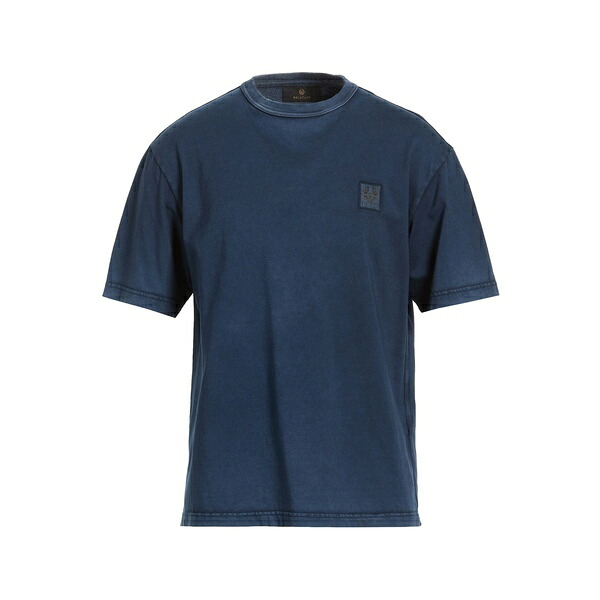 【貨物輸送無料】 呼びりん原材料 メンズ プルオーバー トップス T-shirts Blue