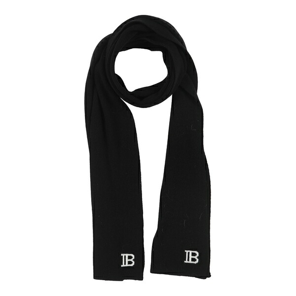 【貨物輸送無料】 バルマン メンズ えり巻き・袈裟・えり巻き 付属物 Scarves Black