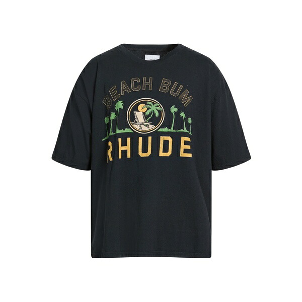 【貨物輸送無料】 ルード メンズ プルオーバー トップス T-shirts Black