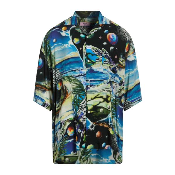 【貨物輸送無料】 マーティン・サクラ色 メンズ プルオーバー トップス Shirts Blue