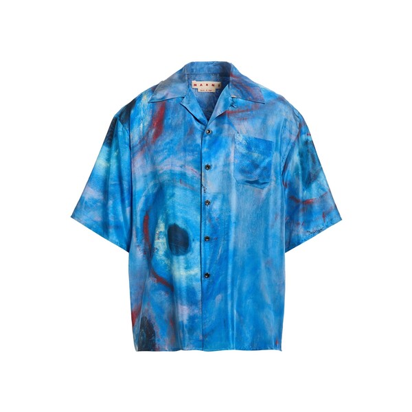 【貨物輸送無料】 マルニ メンズ プルオーバー トップス Shirts Azure