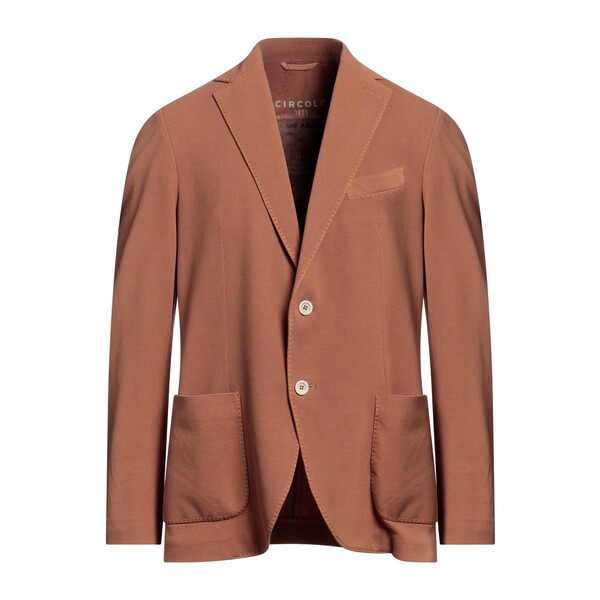 【貨物輸送無料】 チルコロ1901 メンズ 上衣＆上衣 アウター Blazers Brown
