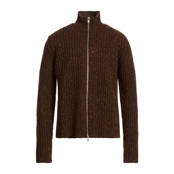 【送料無料】 ジル・サンダー メンズ ニット&セーター アウター Cardigans Brown|asty