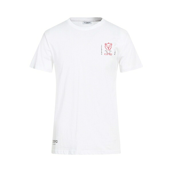 【貨物輸送無料】 アイスバーグレタス メンズ プルオーバー トップス T-shirts White