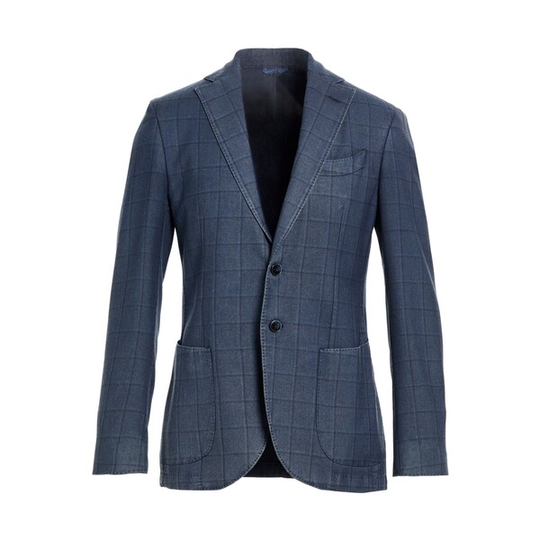 【送料無料】 ルイジ・ビアンキ・マントヴァ メンズ ジャケット&ブルゾン アウター Blazers Blue|asty