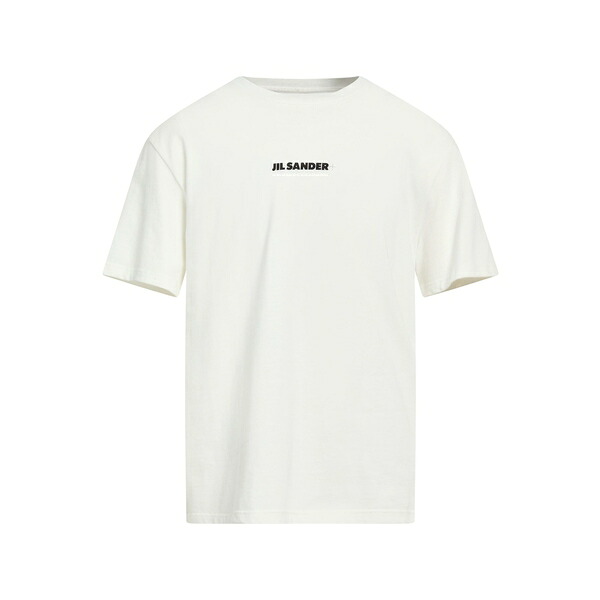 【貨物輸送無料】 ジル・サンダー メンズ プルオーバー トップス T-shirts White