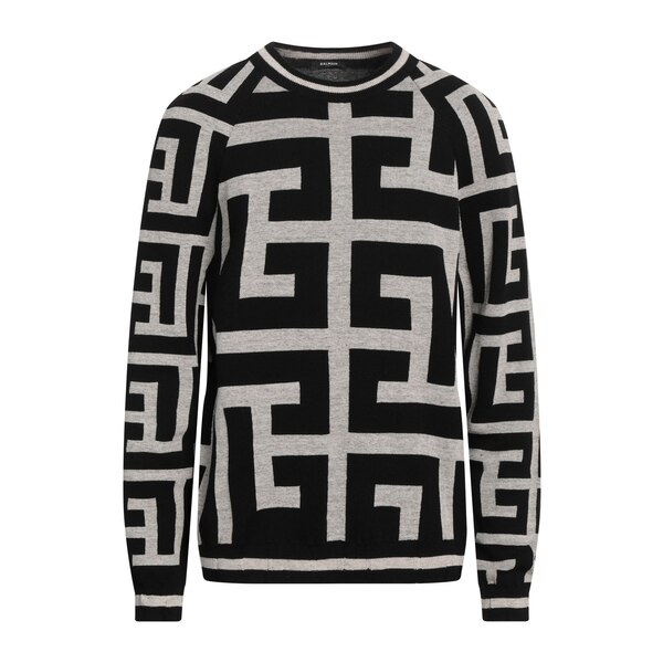 【貨物輸送無料】 バルマン メンズ 編み物\u0026プルオーバー アウター Sweaters Black