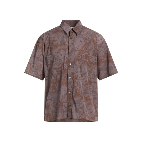 【貨物輸送無料】 マリアーノ メンズ プルオーバー トップス Shirts Brown