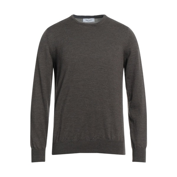 【送料無料】 グランサッソ メンズ ニット&セーター アウター Sweaters Brown|asty