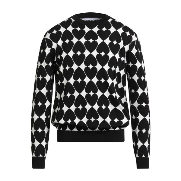 【貨物輸送無料】 モスキーノ メンズ 編み物\u0026プルオーバー アウター Sweaters Black
