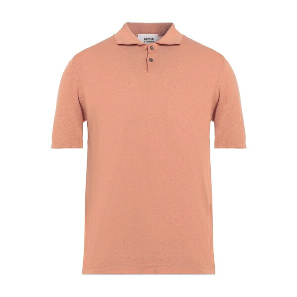 【送料無料】 アルファス テューディオ メンズ Tシャツ トップス Polo shirts Orange|asty