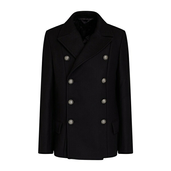 【貨物輸送無料】 バルマン メンズ 上衣＆上衣 アウター Coats Black
