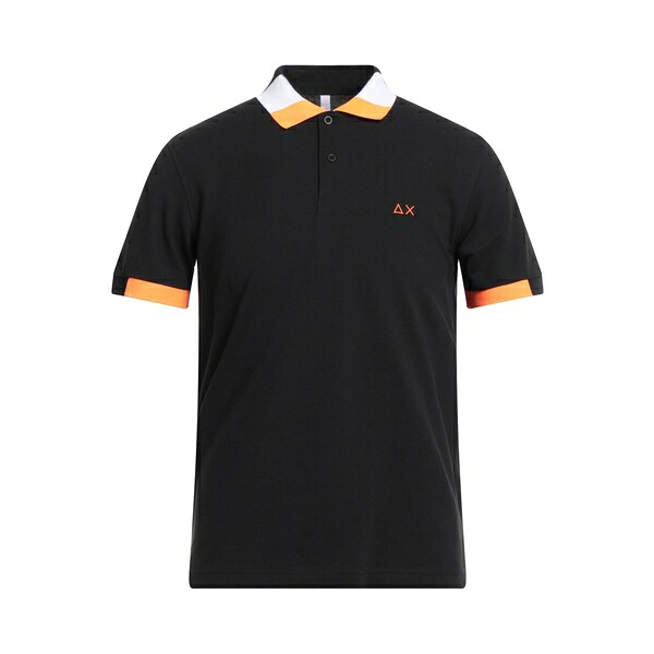 【貨物輸送無料】 サンシックスティーエイト メンズ プルオーバー トップス Polo shirts Black