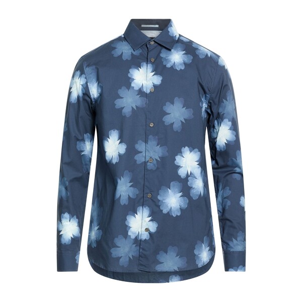 【送料無料】 テッドベーカー メンズ シャツ トップス Shirts Blue｜asty