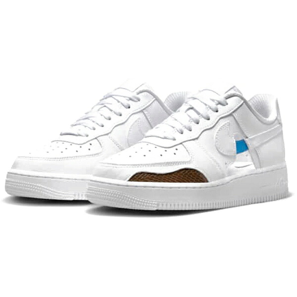 Nike ナイキ レディース スニーカー 【Nike Air Force 1 Low \'07 Cut Out White (Women\'s)】 サイズ US_7(24.0cm) White/Safety Orange/Brown|asty