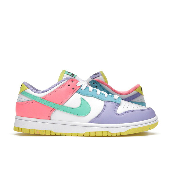 Nike ナイキ レディース スニーカー 【Nike Dunk Low SE Easter Candy (Women's)】 サイズ US_8(25.0cm) White/Green Glow-Sunset Pulse|asty