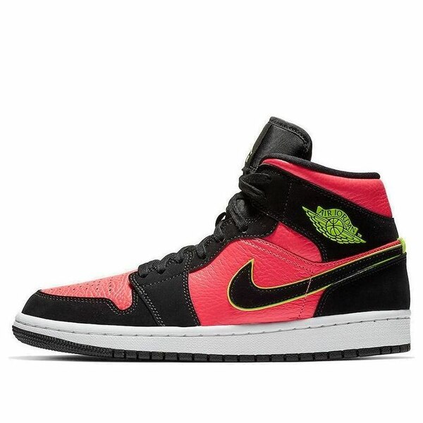 Jordan ジョーダン レディース スニーカー 【(WMNS) Air Jordan 1 Retro Mid 'Hot Punch Volt' BQ6472-006】 サイズ US_W_10|asty