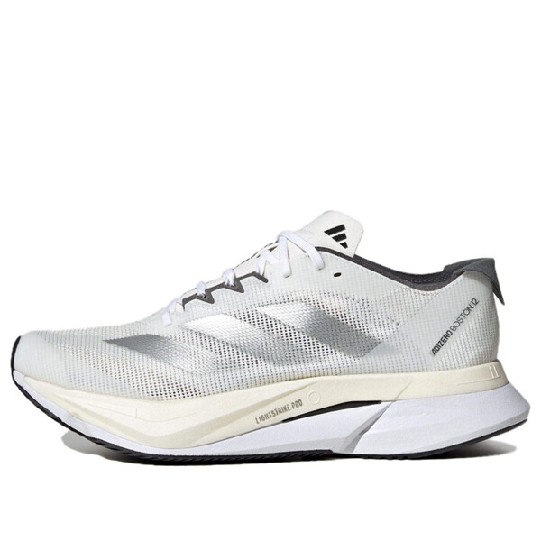 adidas アディダス レディース スニーカー 【(WMNS) adidas Adizero Boston 12 'Cloud White Silver Metallic Grey Five' ID6899】 サイズ US_W_10｜asty