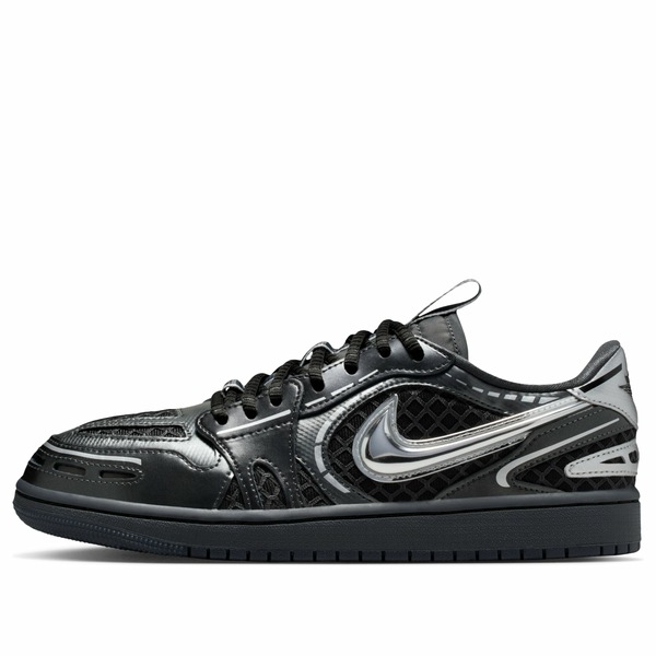 Jordan ジョーダン レディース スニーカー 【(WMNS) Air Jordan 1 Low Method of Make V3 'Black Metallic Silver' HQ2186-001】 サイズ US_W_11｜asty