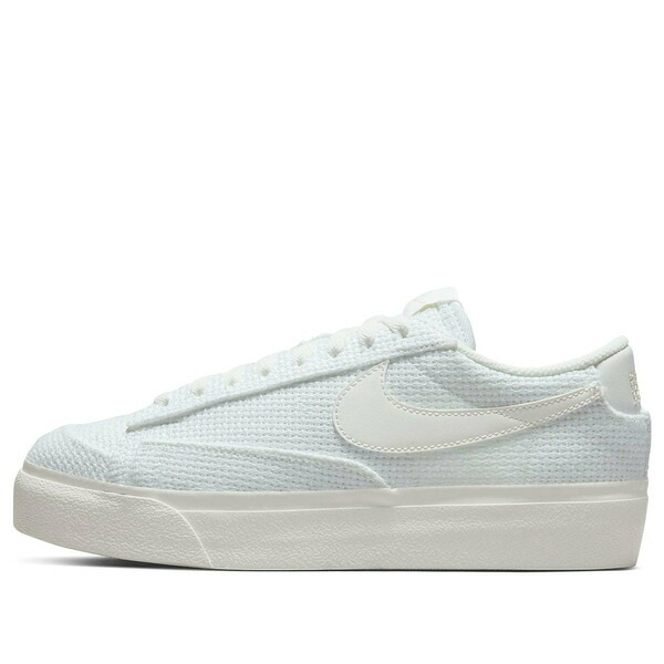 Nike ナイキ レディース スニーカー 【(WMNS) Nike Blazer Low Platform Essential 'Summit White Woven' DN0744-100】 サイズ US_9.5(26.5cm)|asty