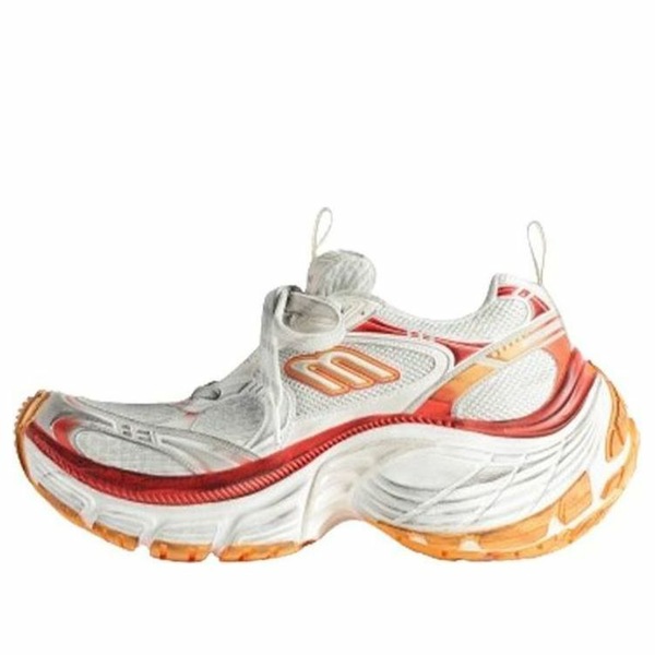 Balenciaga バレンシアガ レディース スニーカー 【(WMNS) Balenciaga 10XL Sneakers 'White Red and Orange Mesh TPU and Rubber' 792778W2MV29670】 サイズ US_6(23.0cm)｜asty