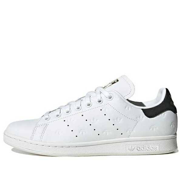 adidas アディダス レディース スニーカー 【(WMNS) adidas Stan Smith 'Allover Debossed Trefoils - White Black' FZ6371】 サイズ US_5(22.0cm)｜asty