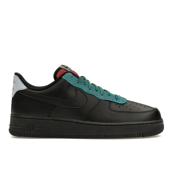 Nike ナイキ メンズ スニーカー 【Nike Air Force 1 Low '07 LV8 Black Obsidian Mist Orange】 サイズ US_10.5(28.5cm) Black/Obsidian Mist-Cool Grey-Black|asty