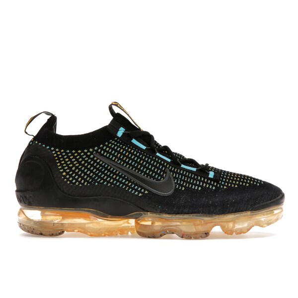 Nike ナイキ メンズ スニーカー 【Nike Air VaporMax 2021 FK Black Multi-Color Pollen】 サイズ US_6(24.0cm) Multi-Color/Pollen/Chlorine Blue/Black｜asty