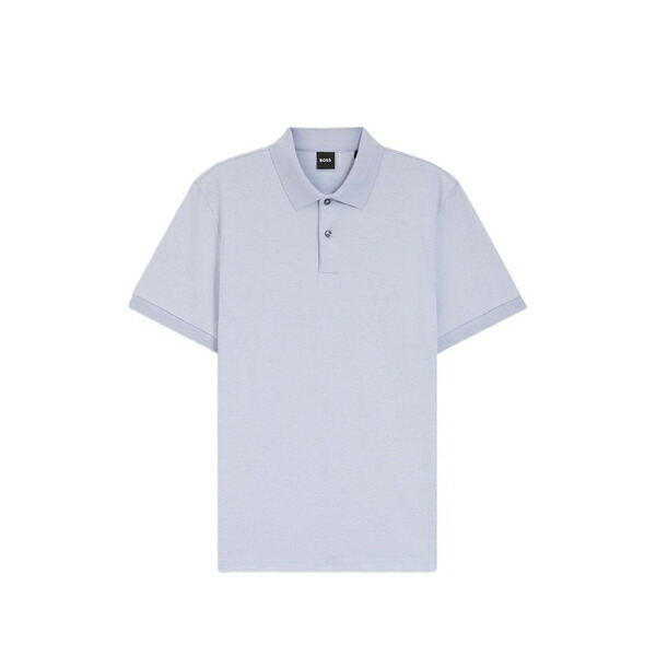 ボス メンズ ポロシャツ トップス Cotton polo shirt Blue｜asty