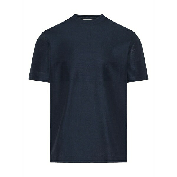 カナーリ メンズ ティーシャツ トップス Cotton t-shirt  Blue Tシャツ・カットソー-トップス-メンズファッション